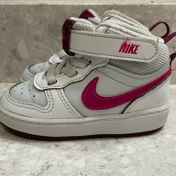 Nike Toddler Kids Court Borough Mid 2 Shoes - Picture 4 of 6